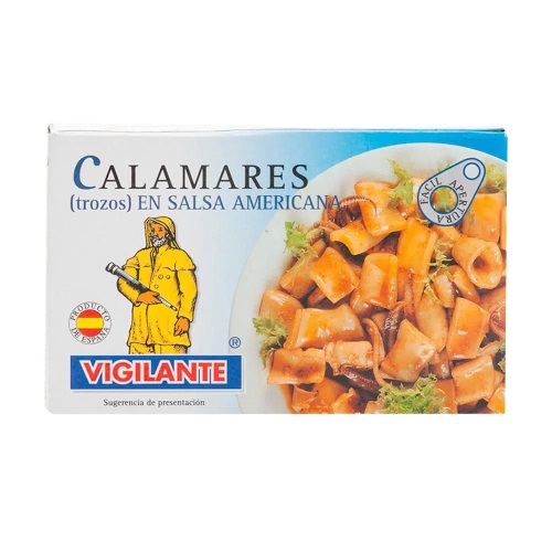 CALAMARES VIGILANTE 115GR SALSA AMERICANA