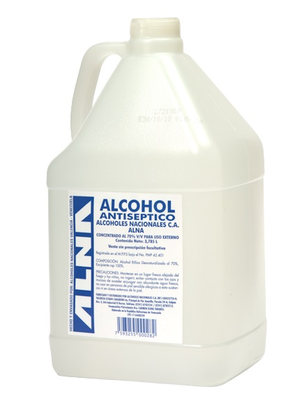 ALCOHOL ALNA 70% GALON