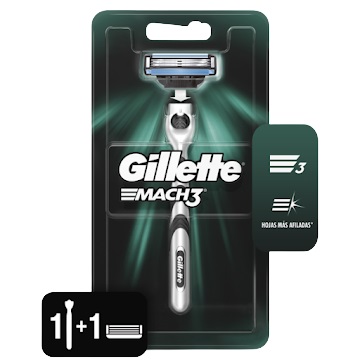 MAQUINA GILLETTE MACH3 XUND 3HOJ