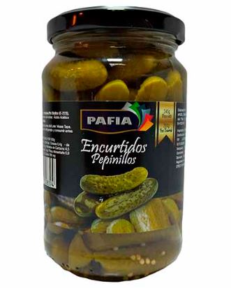 PEPINILLOS PAFIA 345GR ENTEROS