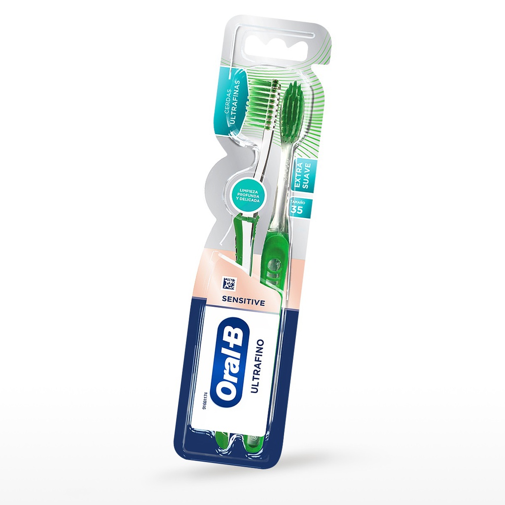CEPILLO DENTAL ORAL B 2PACK SENSITIVE