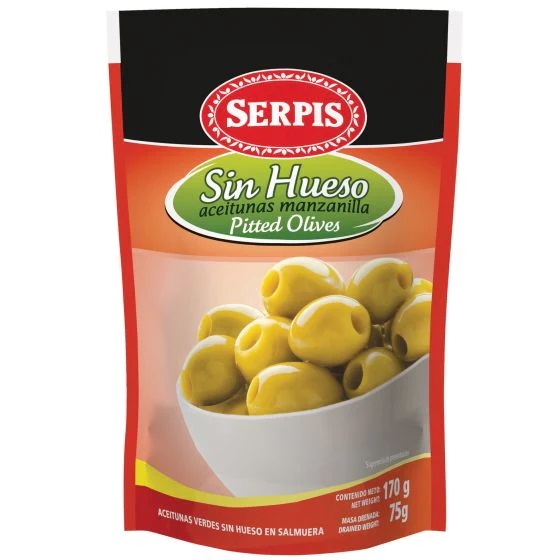 ACEITUNA SERPIS 175GR SIN HUESO
