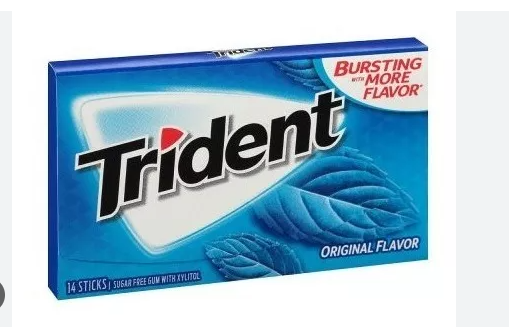 CHICLETS TRIDENT UND SABOR ORIGINAL***