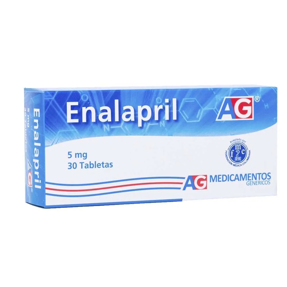 ENALAPRIL 5MG X 30TAB AG MEDICAMENTOS
