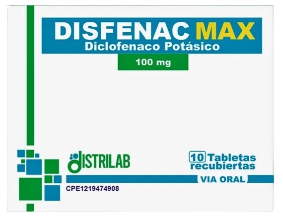 DICLOFENAC POTASI 100MG X 10TAB DISTRILAB