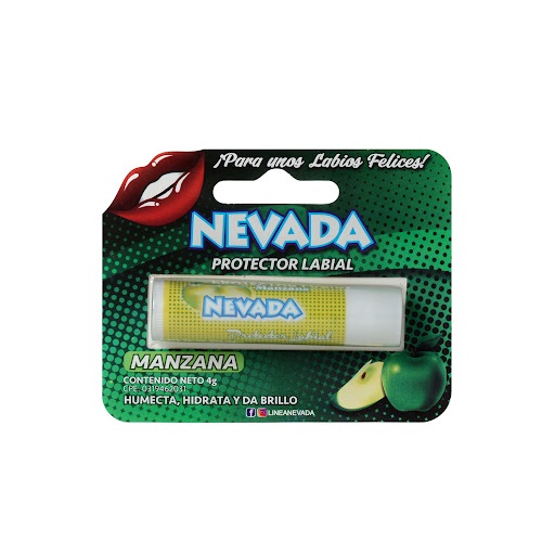 POTECTOR LABIAL MANZANA 4G X 1UNID NEVADA