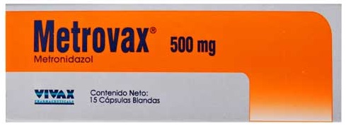 METROVAX 500MG X 15 CAPSULAS VIVAX