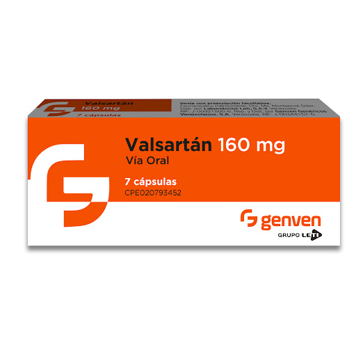VALSARTAN 160MG X 7 TABLETAS GENVEN