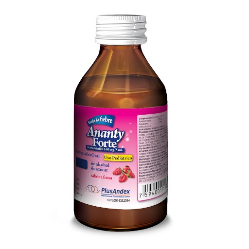 ANANTY FORTE 160MG/5ML X 120ML PLUSANDEX