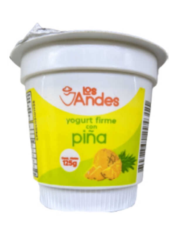 YOGURT FIRME LOS ANDES 125GR PINA
