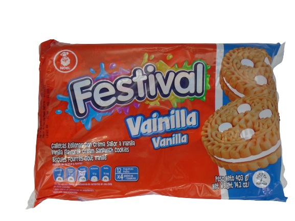 GALLETA FESTIVAL NOEL 403GR VAINILLA