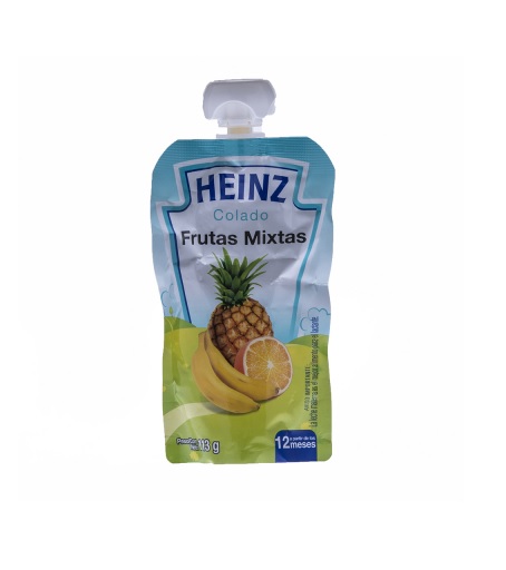COLADO HEINZ FLEXIBLE 113GR  FRUTA MIXTA