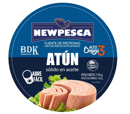 ATUN NEWPESCA 170GR EN ACEITE VEGETAL