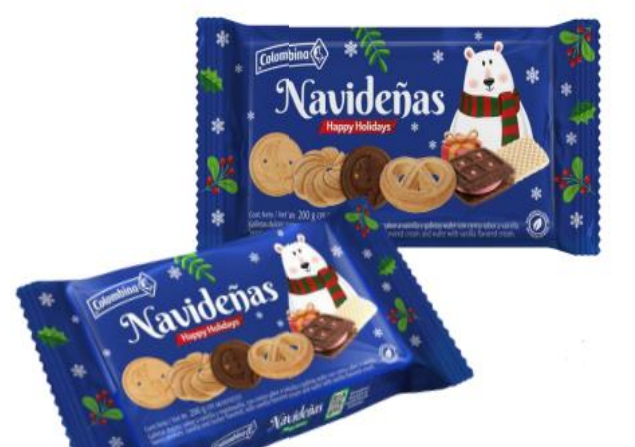 GALLETAS COLOMBINA 200GR NAVIDAD
