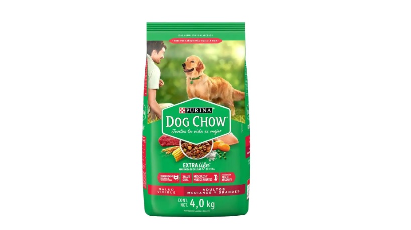 ALIMENTO P/PERRO DOG CHOW 4KG SIN COLORANTE