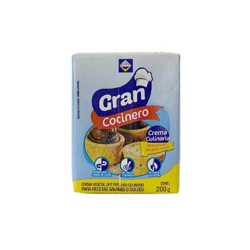 CREMA DE LECHE GRAN COCINERO 200GR CULINARIA