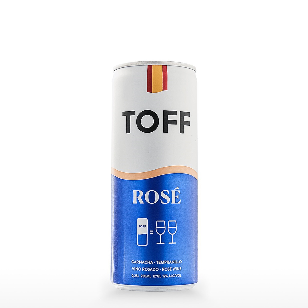 VINO TOFF 250ML ROSADO LATA