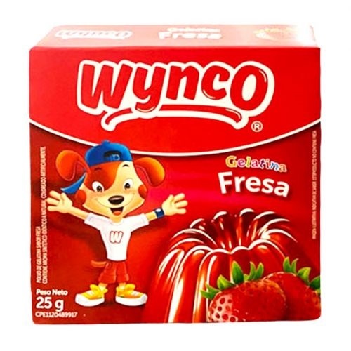 GELATINA WYNCO 25GR FRESA