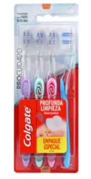 CEPILLO DENTAL COLGATE 4UND PRO CUIDADO SUAVE